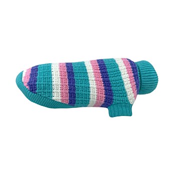 Huskimo Dog Coat Soho Knit Cyan Crush 46cm