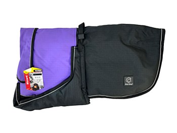 Pet One Dog Coat Heavy Duty Water Resistant Blizzard Purple 45cm