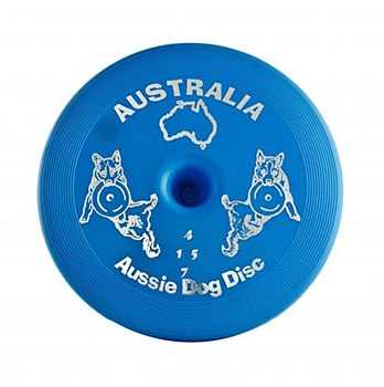 Aussie Dog Fly... It Disc Floppy Blue Dog Toy