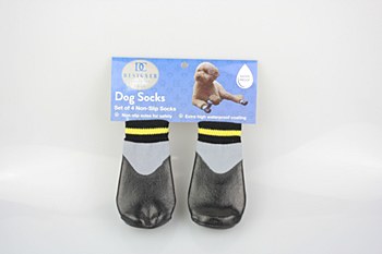 Dog Socks Waterproof Non Slip Black XXL
