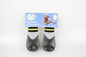 Dog Socks Waterproof Non Slip Black Large