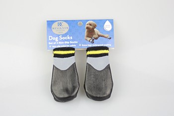 Dog Socks Waterproof Non Slip Black Medium