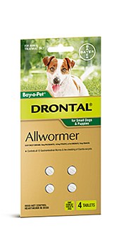 Drontal All Wormer for Small Dogs and Puppies (4 Pack)