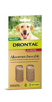 Drontal All Wormer for Large Dogs (2 Pack)