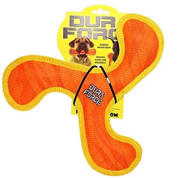 Tuffy Duraforce Junior Boomerang Orange Dog Toy