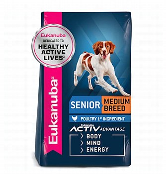 Eukanuba Senior Medium Breed 15kg Dry Dog Food