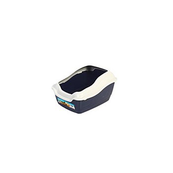 Furkidz High Back Cat Pan Dark Blue