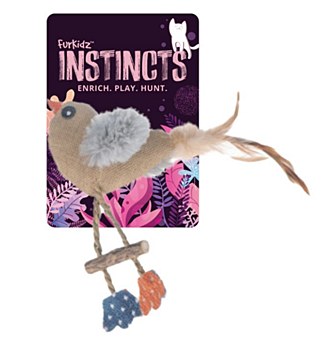 Furkidz Burlap Mallard Duck Cat Toy