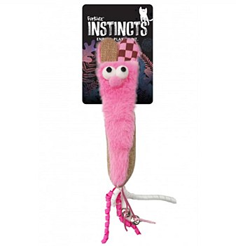 Furkidz Slinky Rabbit 19cm Pink Cat Toy