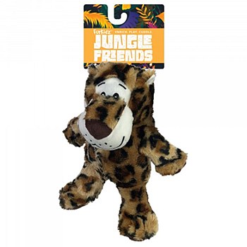 Furkidz Jungle Friends Leopard Dog Toy 20cm