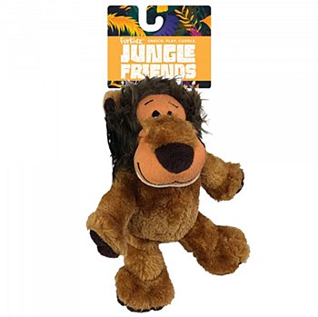 Furkidz Jungle Friends Lion Dog Toy 20cm