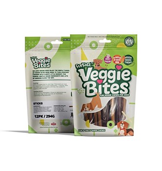 Furkidz Veggie Bites Sticks Dog Treats (12 Pack)