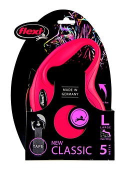 Flexi Classic Tape Dog Lead Retractable Large 5m Red