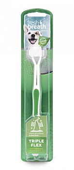 Tropiclean Fresh Breath Triple Flex Toothbrush For Dogs Small