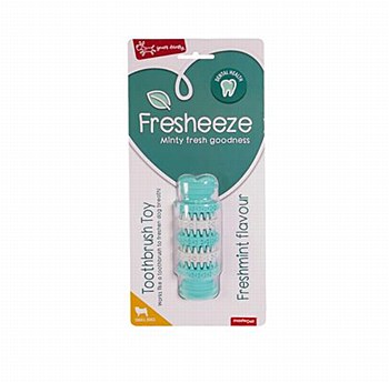 Yours Droolly Fresheeze Freshmint Flavour Tootbrush Dog Toy Small