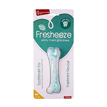Yours Droolly Fresheeze Freshmint Bone Dog Toy Small