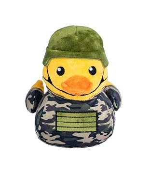 FuzzYard Ten-Hut! Commanduck Plush Dog Toy