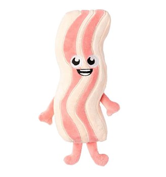 FuzzYard Plush Kevin Bacon Strip Dog Toy