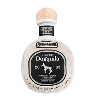 FuzzYard Plush Silver Dogquila Dog Toy