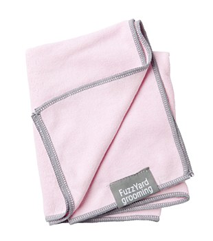 FuzzYard Microfibre Dog Towel Pink Small