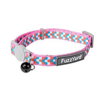 FuzzYard Cat Collar Groovelock Orange/Pink