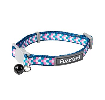 FuzzYard Cat Collar Groovelock Teal/Pink
