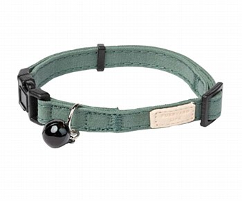 FuzzYard Life Soft Cotton Myrtle Green Cat Collar