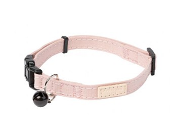 FuzzYard Life Soft Cotton Soft Blush Cat Collar