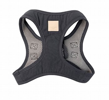 FuzzYard Life Soft Cotton Slate Grey Small Dog Harness