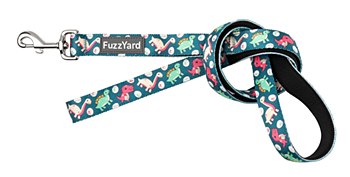 FuzzYard Dog Lead Dinosaur Land Large