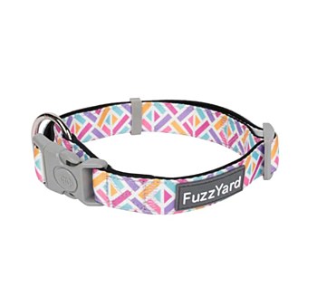 FuzzYard Dog Collar Bubblegum Burst Medium