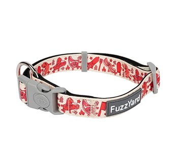 FuzzYard Dog Collar Meat Heads Large
