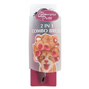 Trouble &amp; Trix Glamour Puss Cat 2 in 1 Combo Brush