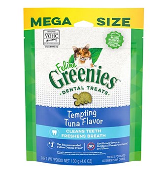 Greenies Feline Dental Treats Tempting Tuna Flavor 130g