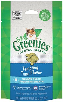 Greenies Feline Dental Treats Tempting Tuna Flavor 60g
