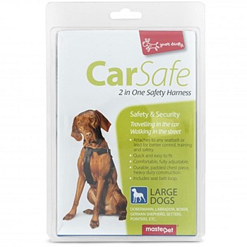 Yours Droolly CarSafe 2 in One Dog Harness Large