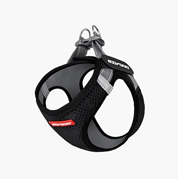 EzyDog Dog Harness FormFit Mesh Large Black