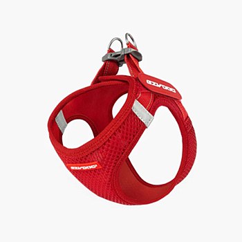 EzyDog Dog Harness FormFit Mesh Medium Red