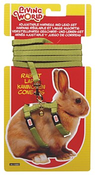 Living World Harness and Lead Set for Rabbits Green