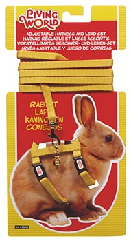 Living World Harness and Lead Set for Rabbits Yellow