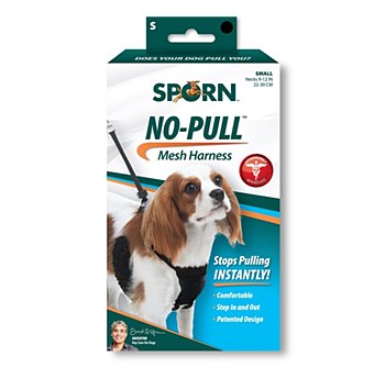 Sporn Stop Pulling! Mesh Dog Harness Small Black