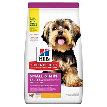 Hill's Science Diet Canine Adult Small &amp; Mini Chicken &amp; Brown Rice 1.5kg Dry Dog Food