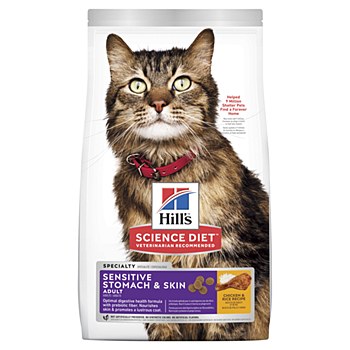 Hill's Science Diet Feline Sensitive Stomach &amp; Skin Adult 1.6kg Dry Cat Food