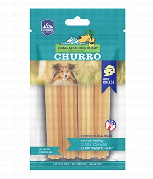 Himalayan Dog Chew Churro with Cheese Dog Treats (4 Pack)