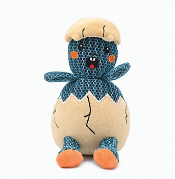 Hug Smart Fuzzy Easter Dinosaur Egg Plush Dog Toy