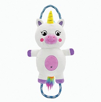 Hug Smart Melody Bros Unicorn Rope Dog Toy