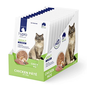 Hypro Grain Free Chicken Pate 12x85g Wet Cat Food
