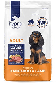 Hypro Premium Grain Free Adult Kangaroo &amp; Lamb 20kg Dry Dog Food