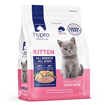 Hypro Premium Grain Free Chicken 2.5kg Dry Kitten Food
