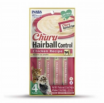 INABA Churu Hairball Control Chicken Recipe Cat Treat 56g
